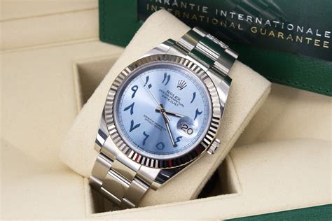 rolex ice blue arabic|Rolex datejust ice blue.